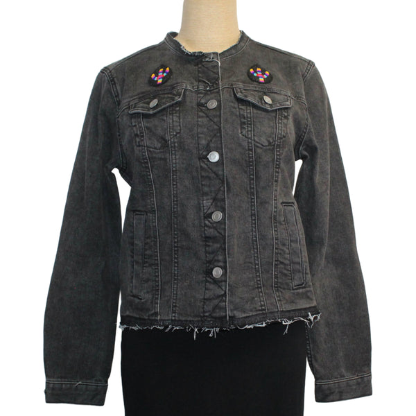Patty Vizza Jacket, Fancy Dancer, Black Denim, XS