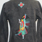 Patty Vizza Jacket, Fancy Dancer, Black Denim, XS
