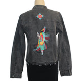 Patty Vizza Jacket, Fancy Dancer, Black Denim, XS