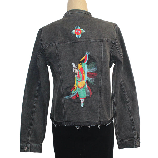 Patty Vizza Jacket, Fancy Dancer, Black Denim, XS