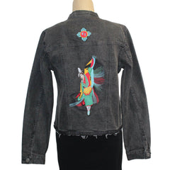 Patty Vizza Jacket, Fancy Dancer, Black Denim, XS