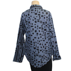 Adverb Shirt, Short Enough, Chip/Fences, Slate/Black XS, S & M