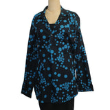 Adverb Shirt, Early, Dots, Turquoise/Black S & L