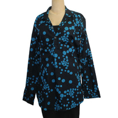 Adverb Shirt, Early, Dots, Turquoise/Black S & L