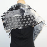 Beth Marx Collar Scarf, Black/White