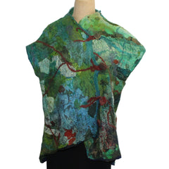 Beth Marx Vest, Green/Blue/Rust, S/M