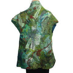 Beth Marx Vest, Green/Blue/Rust, S/M