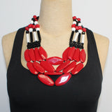 Michaela Malin Necklace, Laurel Reds