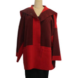 Pier Antonio Gaspari Jacket, Caban Double, Amaranth/Red, M-XL