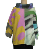 Andrea Geer Top, Funnel Neck, Multi-Color, M/L, #1