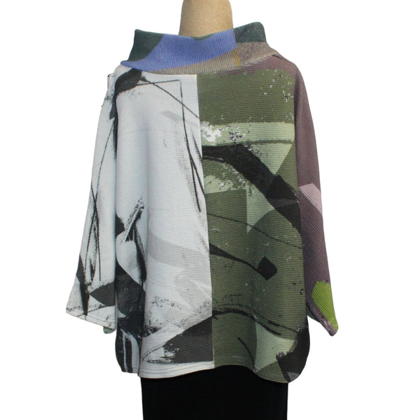 Andrea Geer Top, Funnel Neck, Multi-Color, M/L, #1