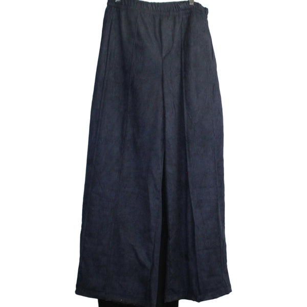 Dress To Kill Pant, Suede Pleated, Midnight Blue