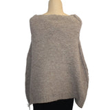 Amano Shrug, Alpaca, Foil Handprint, Oatmeal/Gold, S/M