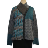 Beyond Threads Cardigan, Pique Crossover, Peacock S & M