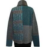 Beyond Threads Cardigan, Pique Crossover, Peacock S & M