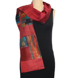 Darshan Shah Scarf/Stole, Red/Multi