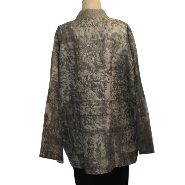 Darshan Shah Jacket, Taupe/Gold/Ecru M/L