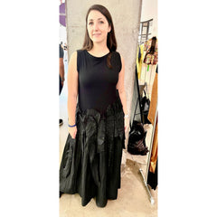 Loyko Dress, Tulip, Sleeveless, Black XS