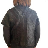 Pier Antonio Gaspari Vest, Raffia, Black S & M/L
