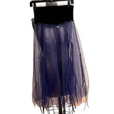 Catherine Bacon Skirt, Wump, Blue Tulle With Jersey Yoke, Ribbons, Ties, S/M