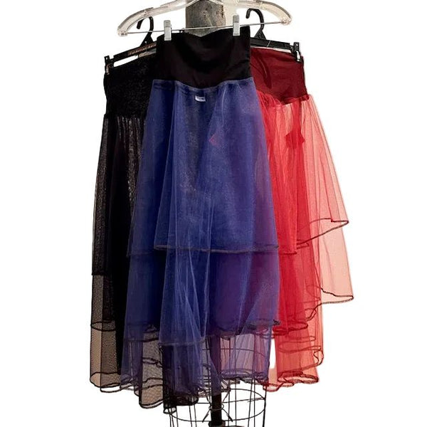 Catherine Bacon Skirt, Wump, Triple Layer Tulle With Jersey Yoke, Blue