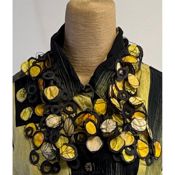 Annemieke Broenink Capelet, Yellow/Black