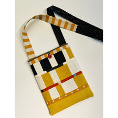 Juanita Girardin Small Bag, Pieced Japanese Cotton, Yellow Blocks