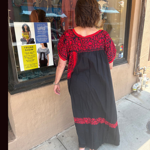 Miriam Campos Dress, Fine San Antonino, Black/Red, L/XL