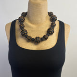 Dawn Siebel Long Choker, Black & Gold