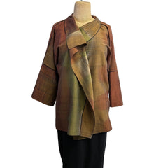 Kay Chapman Jacket, Origami, Rust/Gold/Black, OS Fits S through  L