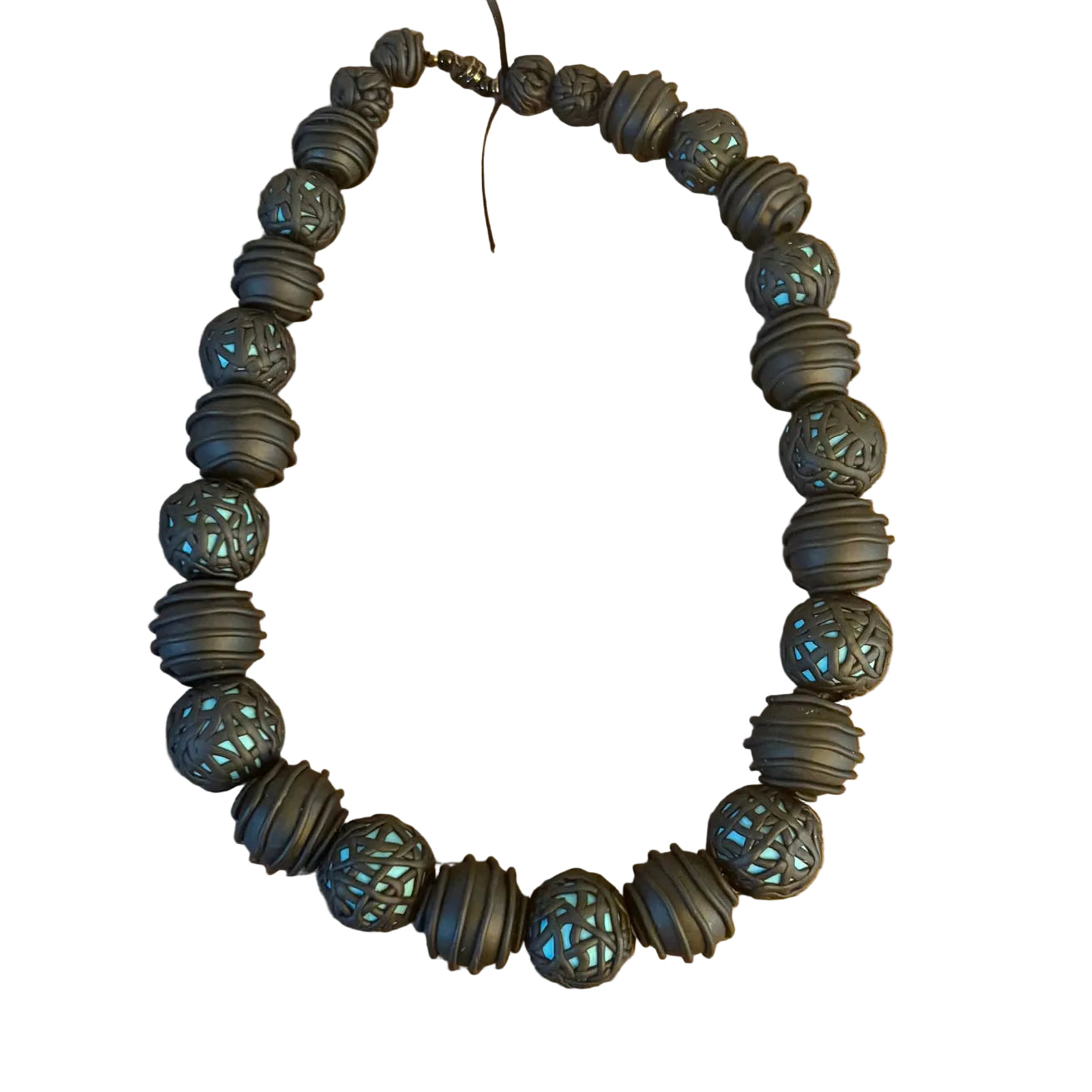 Dawn Siebel Necklace, Black/Turquoise