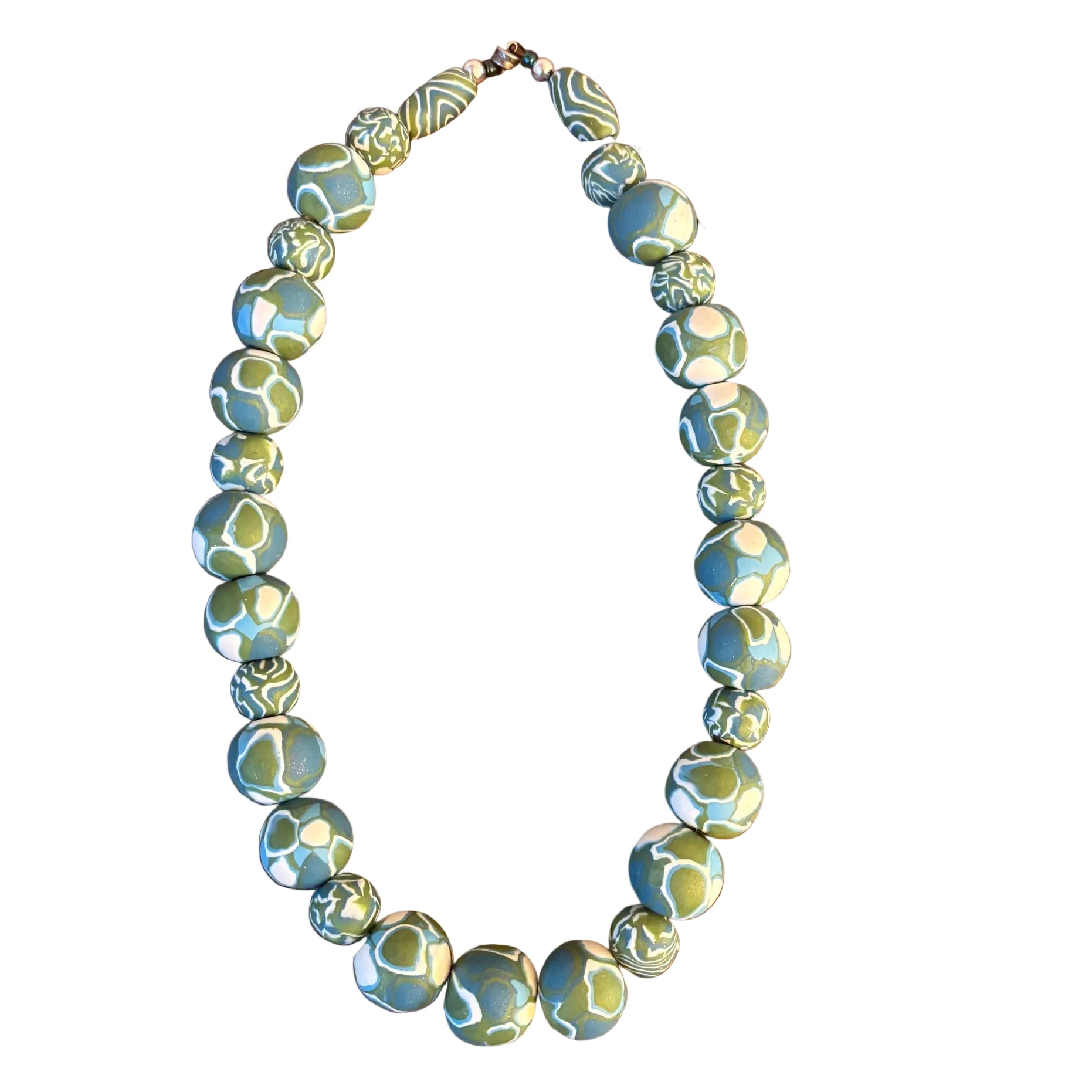 Dawn Siebel Necklace, Blue, Green & White