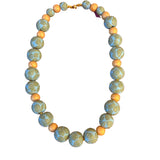 Dawn Siebel Necklace, Turquoise, Olive Green & Gold