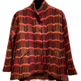 Neeru Kumar Jacket, Magenta/Pumpkin/Red/Black S & M