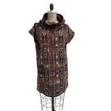 Holly Badgley Tunic, Cowl, Ikat Chocolate M/L