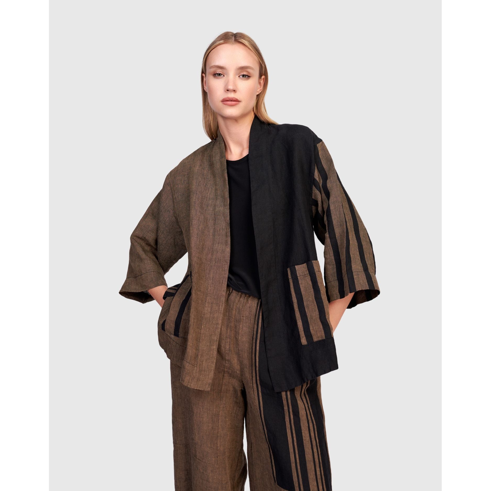Alembika Jacket, Terra, Black/Brown S & L