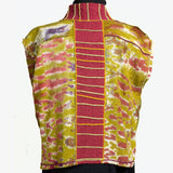 Judith Bird Vest, Short, Red/Olive, S/M