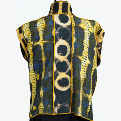 Judith Bird Vest, Short, Yellow/Black, S