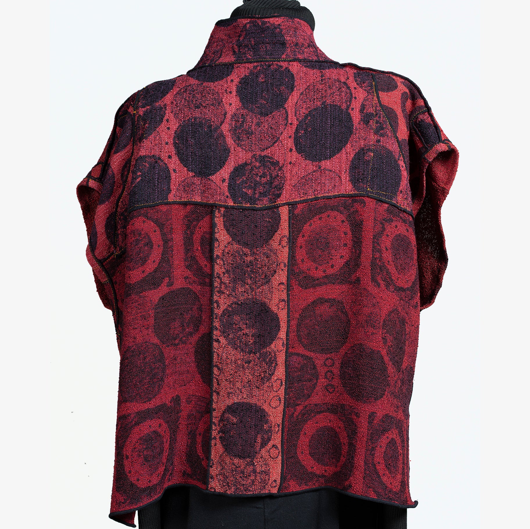 Judith Bird Vest, Short, Red/Black, L/XL