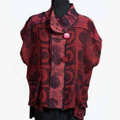 Judith Bird Vest, Short, Red/Black, L/XL
