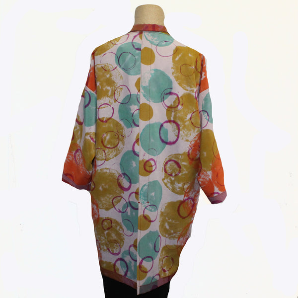Judith Bird Jacket, Double Bubbles, Magenta/Orange/Turquoise/Mustard, S/M