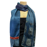 Judith Bird Scarf, SilkSingles, Windows/Orange Stripe