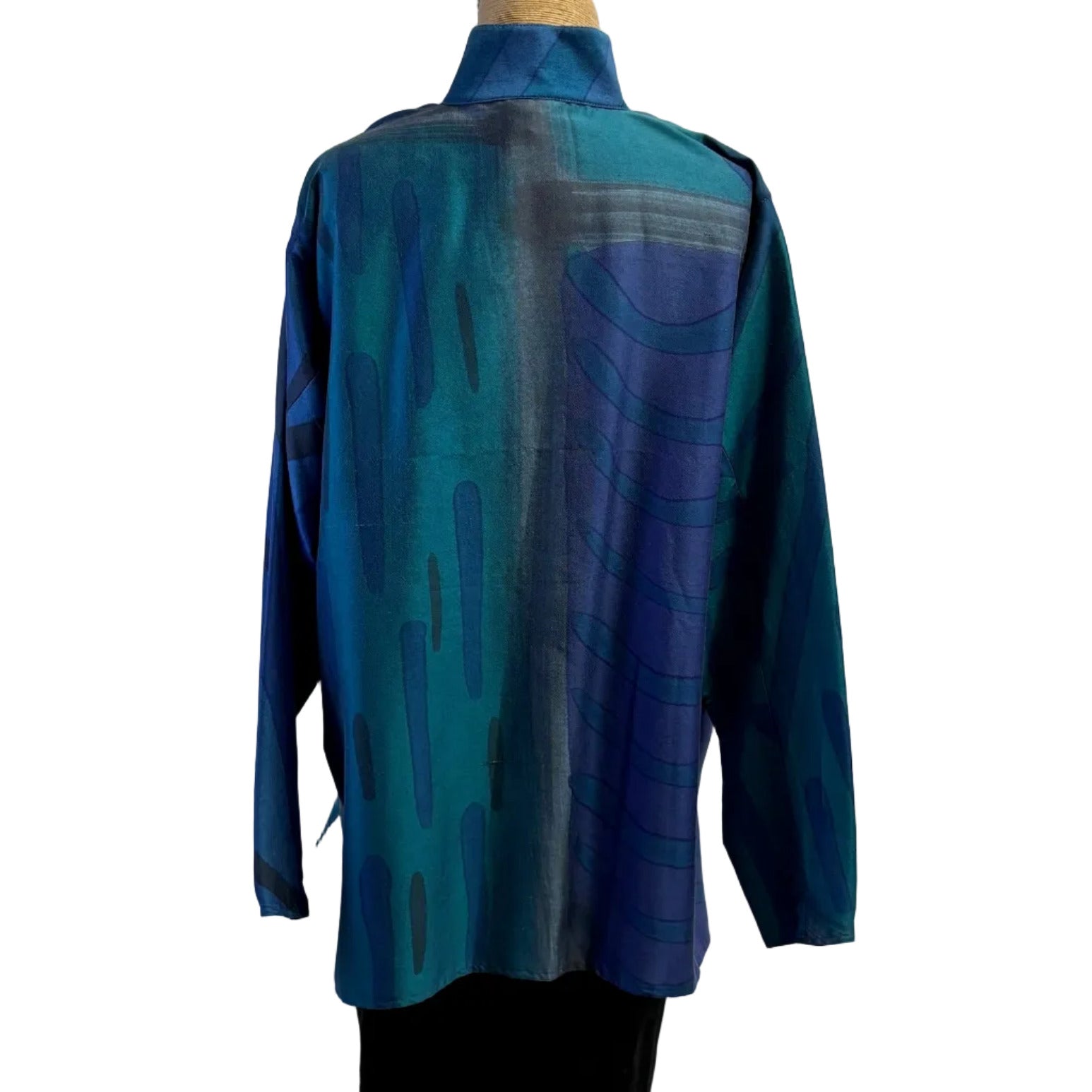 Kay Chapman Shirt, Issey, Why Not, Turquoise/Blue, S/M