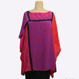 Kay Chapman Tunic, Jerry, Patchwork, Pink/Coral, OS
