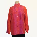 Kay Chapman Shirt, Issey, Tribal, Coral/Magenta, M