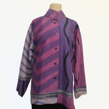 Kay Chapman Shirt, Issey, Why Not, Purples, M/L