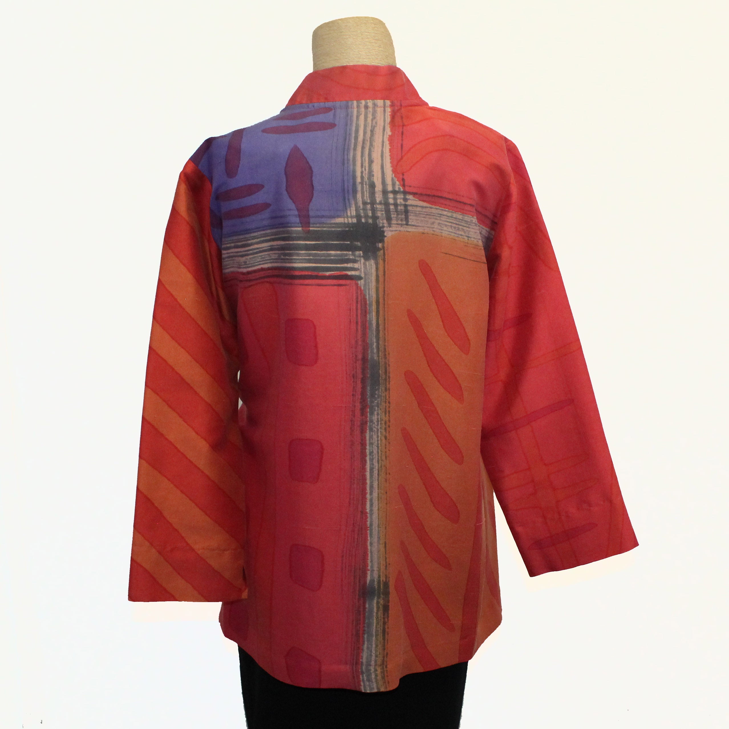 Kay Chapman Shirt, Santa Fe, Why Not, Orange/Purple/Vermillion, XS/S