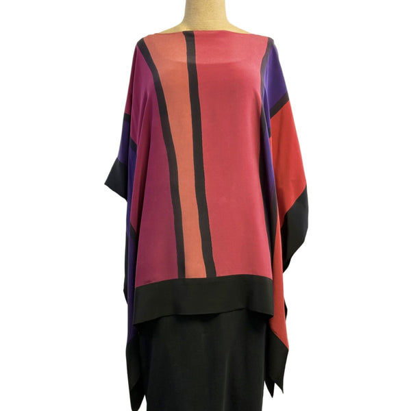Kay Chapman Tunic, Elia, Coral/Purple/Red, OS