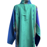 Kay Chapman Shirt, Issey, Arial, Turquoise/Purple, L