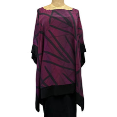 Kay Chapman Tunic, Elia, Graffiti, Wine/Black, OS